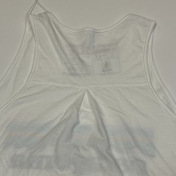 Patagonia Women’s Small Pastel P-6 Logo Organic Cotton High Neck Tank Top White - Picture 12 of 14